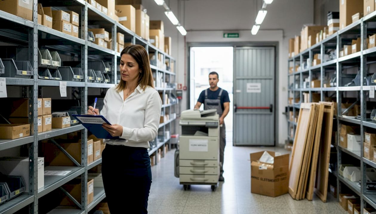 Responsabile della gestione dell’inventario del materiale d’ufficio in uscita