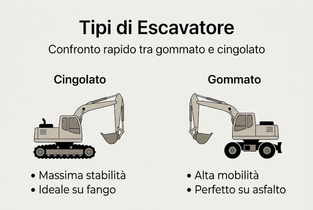 Guida illustrata ai diversi modelli di escavatori: confronto e caratteristiche