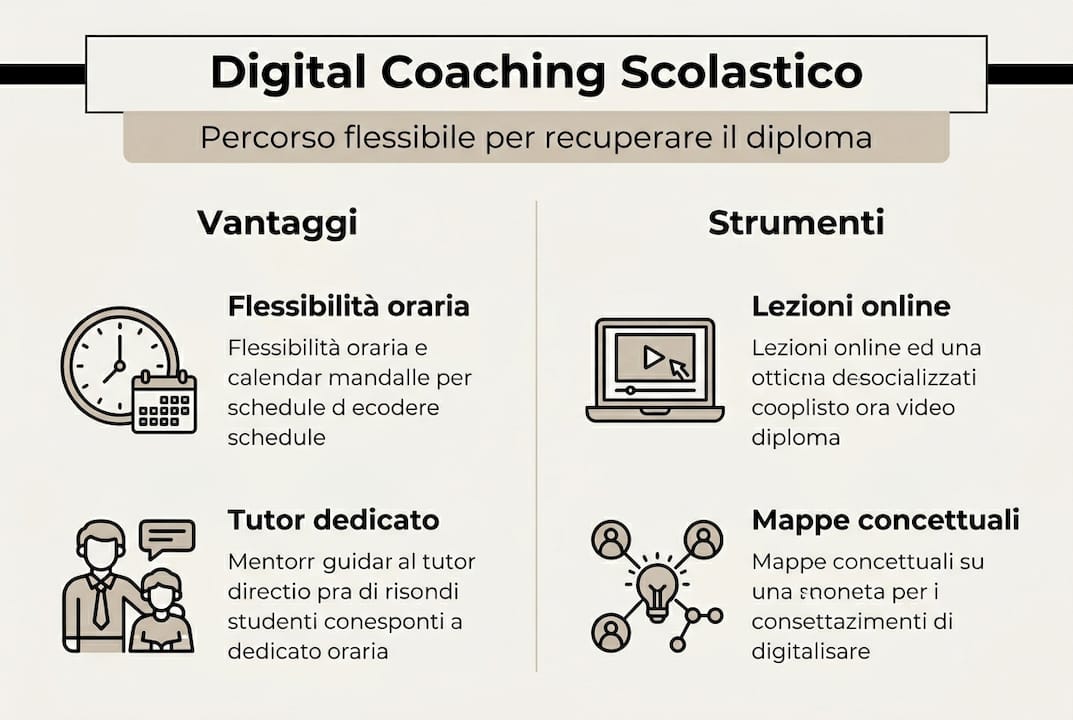 Infografica: tutti i vantaggi e gli strumenti del digital coaching a scuola