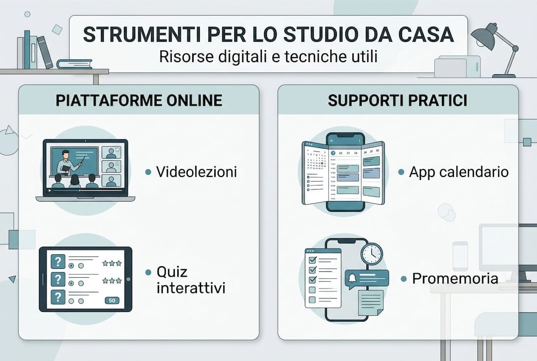 Guida visuale agli strumenti digitali indispensabili per studiare