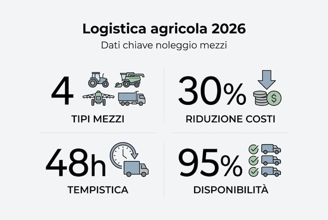 I numeri chiave della logistica nel settore agricolo: tutti i dati più importanti in un’infografica
