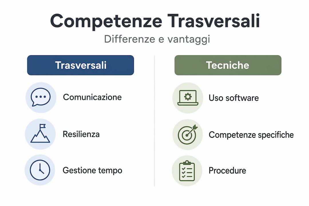 Le differenze tra competenze trasversali e competenze tecniche