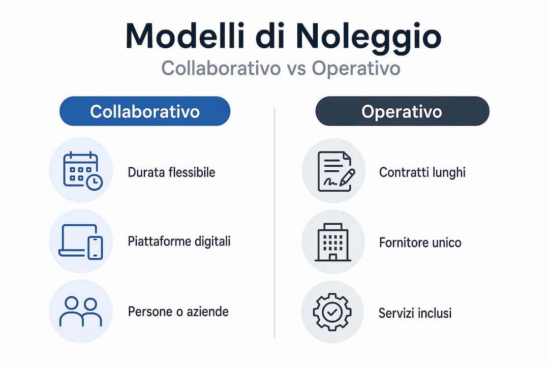 Infografica: differenze tra approccio collaborativo e operativo