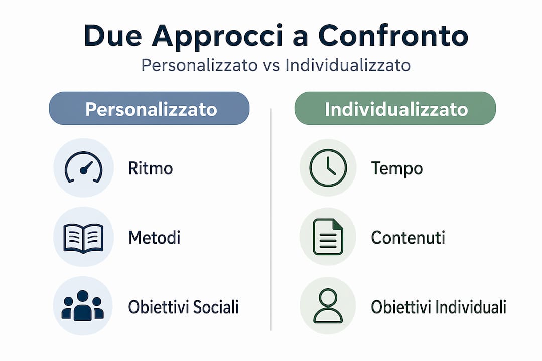 Differenze e punti in comune tra personalizzazione e individualizzazione