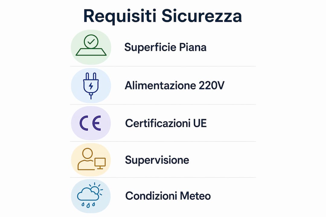 Infografica: tutti i passaggi fondamentali per garantire la sicurezza degli gonfiabili a noleggio