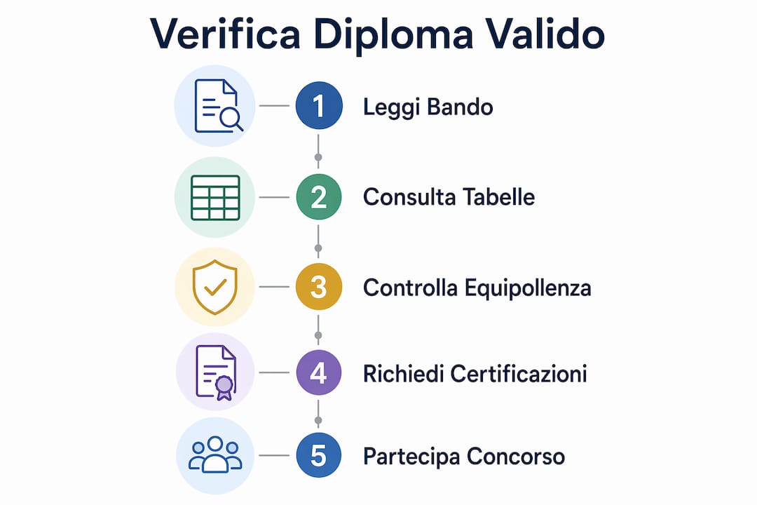 Infografica: come verificare l’autenticità del diploma, passo dopo passo