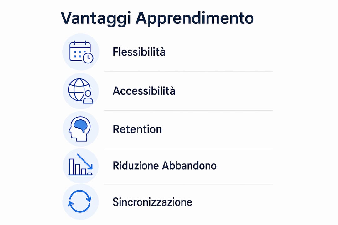 Infografica: i principali vantaggi dell’apprendimento su più dispositivi