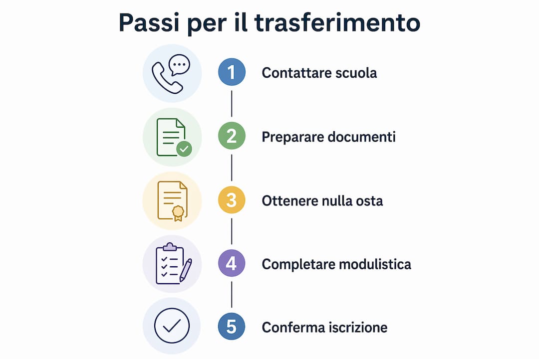 Guida visiva: tutti i passaggi per cambiare scuola
