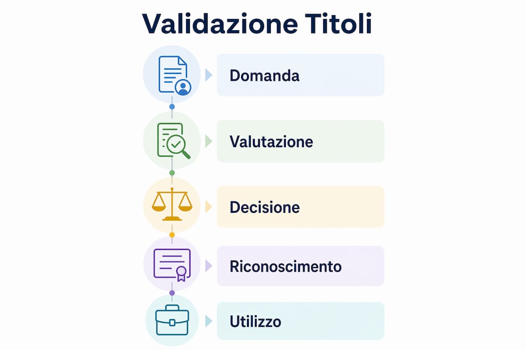 Infografica: come funziona la procedura di riconoscimento dei titoli di studio