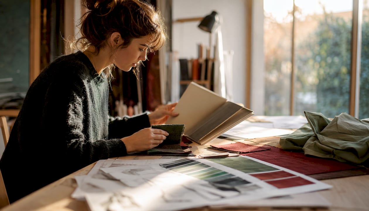Designer sviluppa una strategia creativa per l’immagine natalizia del brand