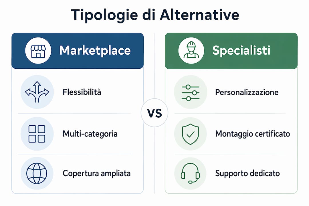 Confronto tra le principali soluzioni di noleggio: infografica