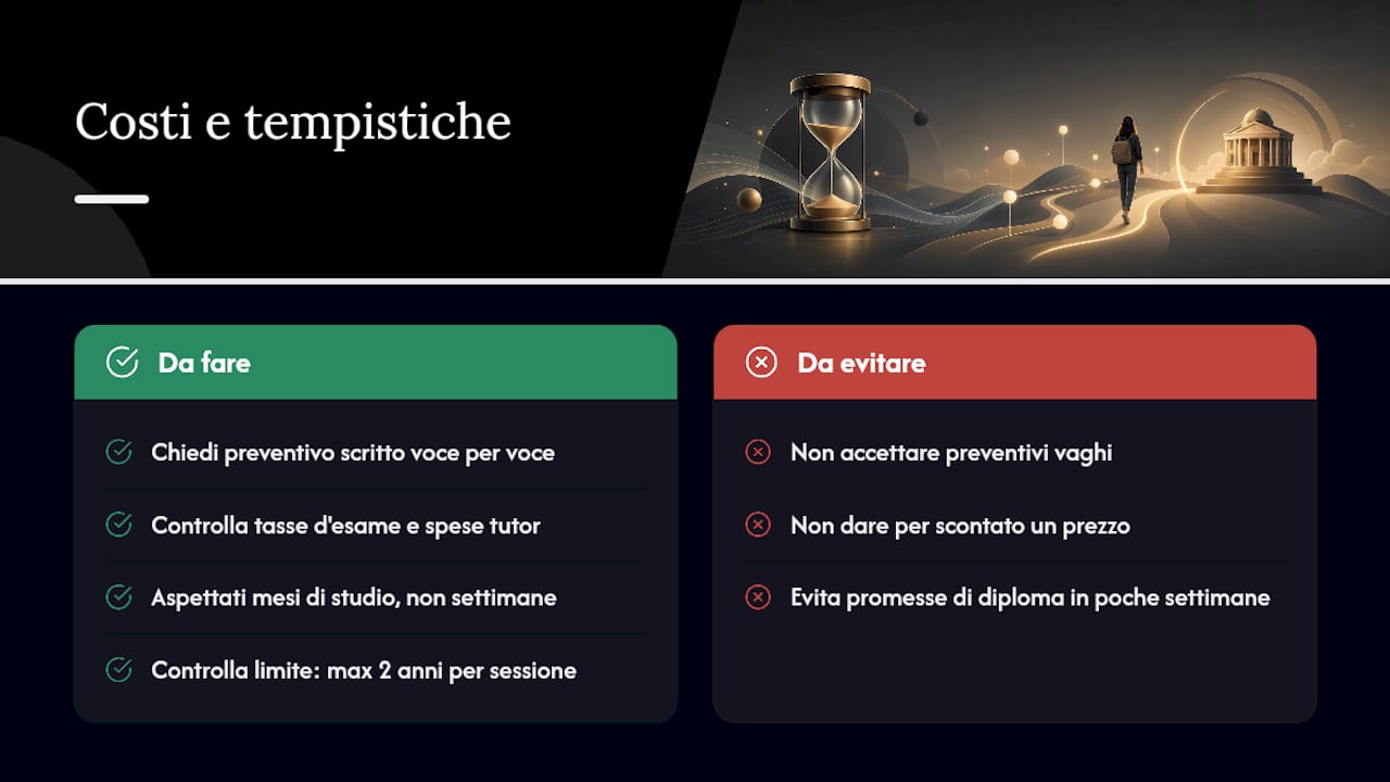 Costi e tempistiche: cosa aspettarsi davvero — overview diagram