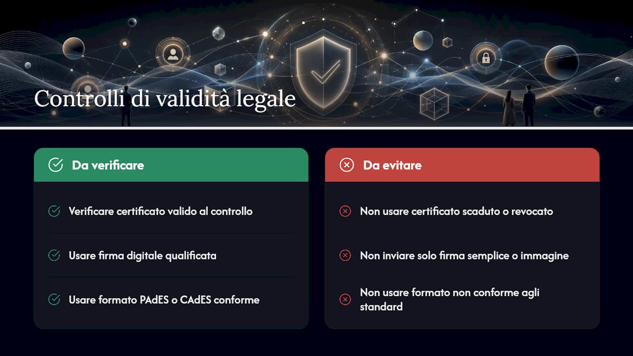 Tre requisiti per validare un certificato digitale