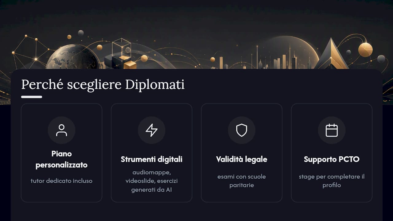 Perché considerare Diplomati.online per il diploma AFM — overview diagram
