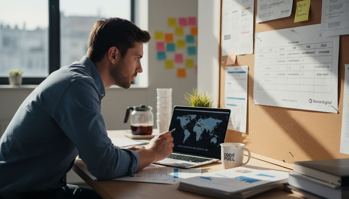 Manager compares BPO regions workspace