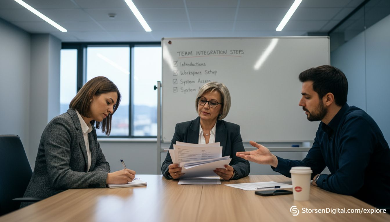 HR manager onboarding local team members
