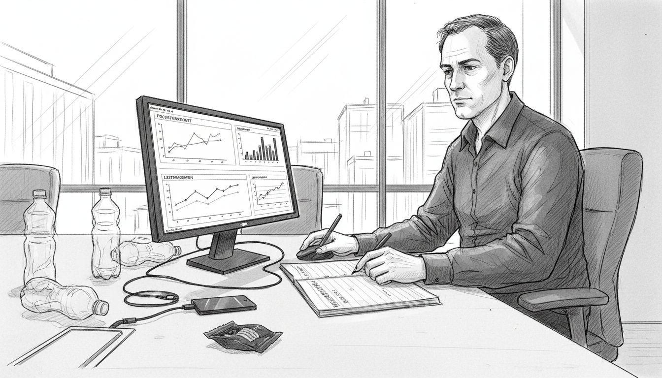Ein IT-Manager bewertet die Kennzahlen zur Cloud-Integration.