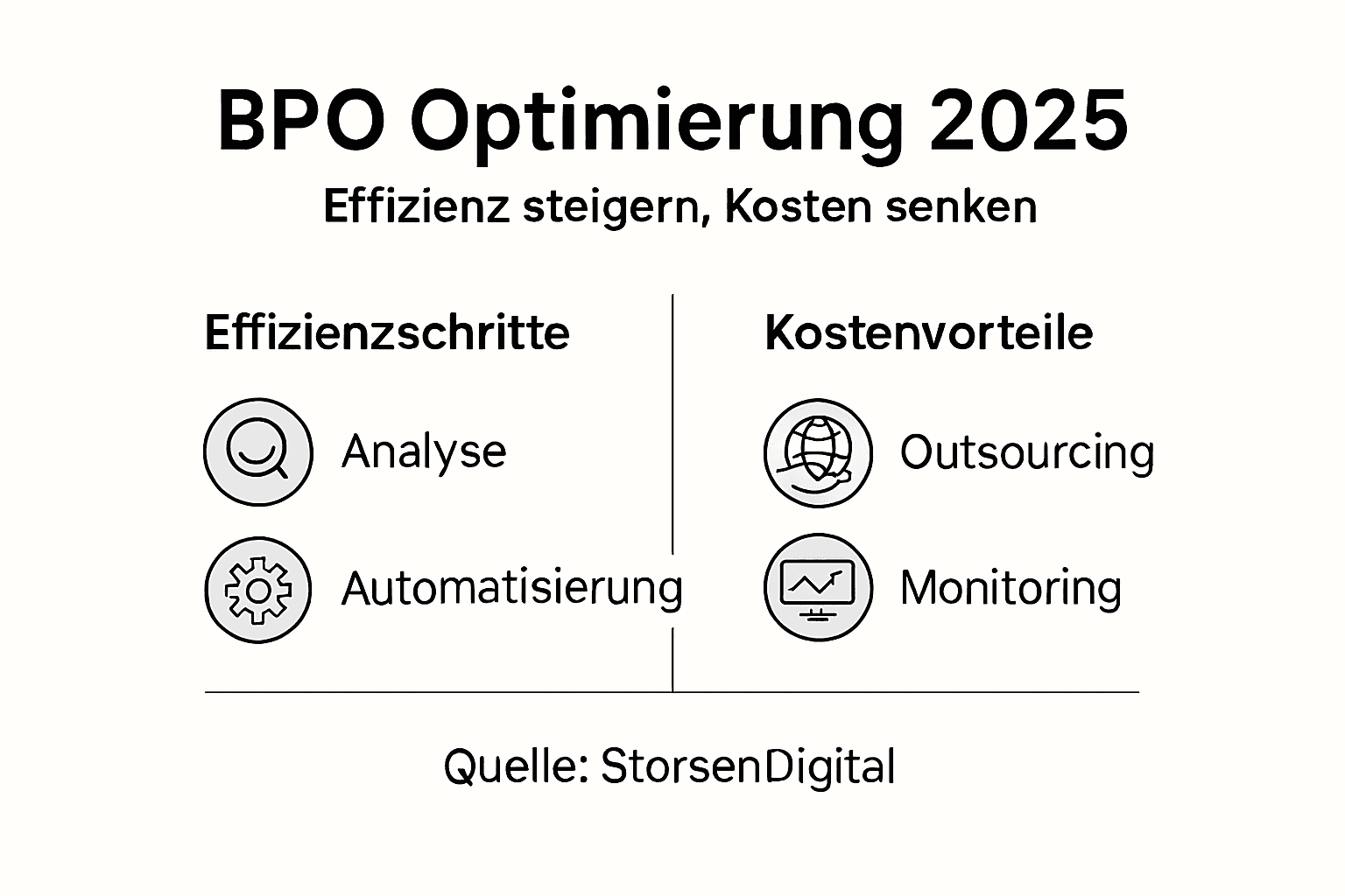 Übersicht: So optimieren Sie Ihr BPO – Schritte und Vorteile auf einen Blick