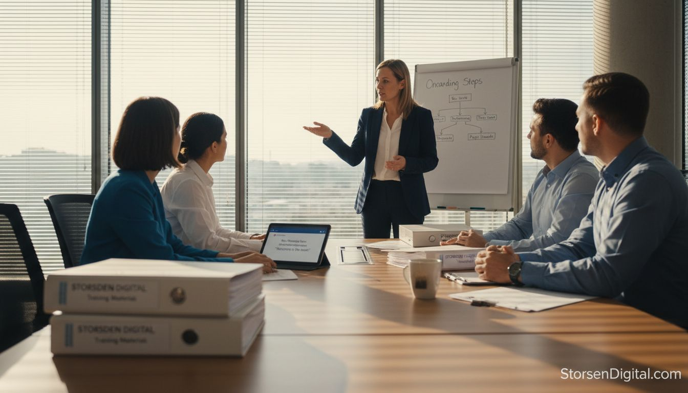 Project manager onboarding outsourced team