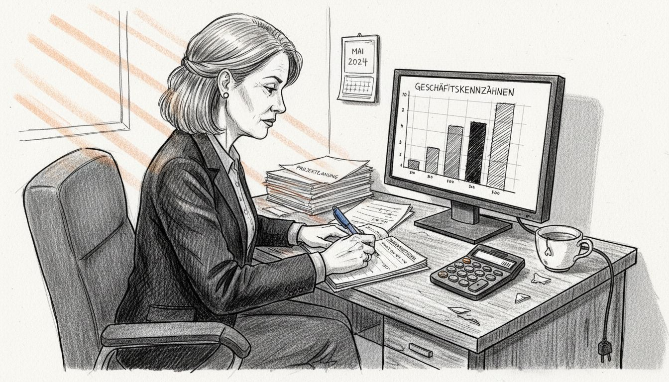 Eine Frau prüft und bewertet Einsparpotenziale bei den IT-Kosten.
