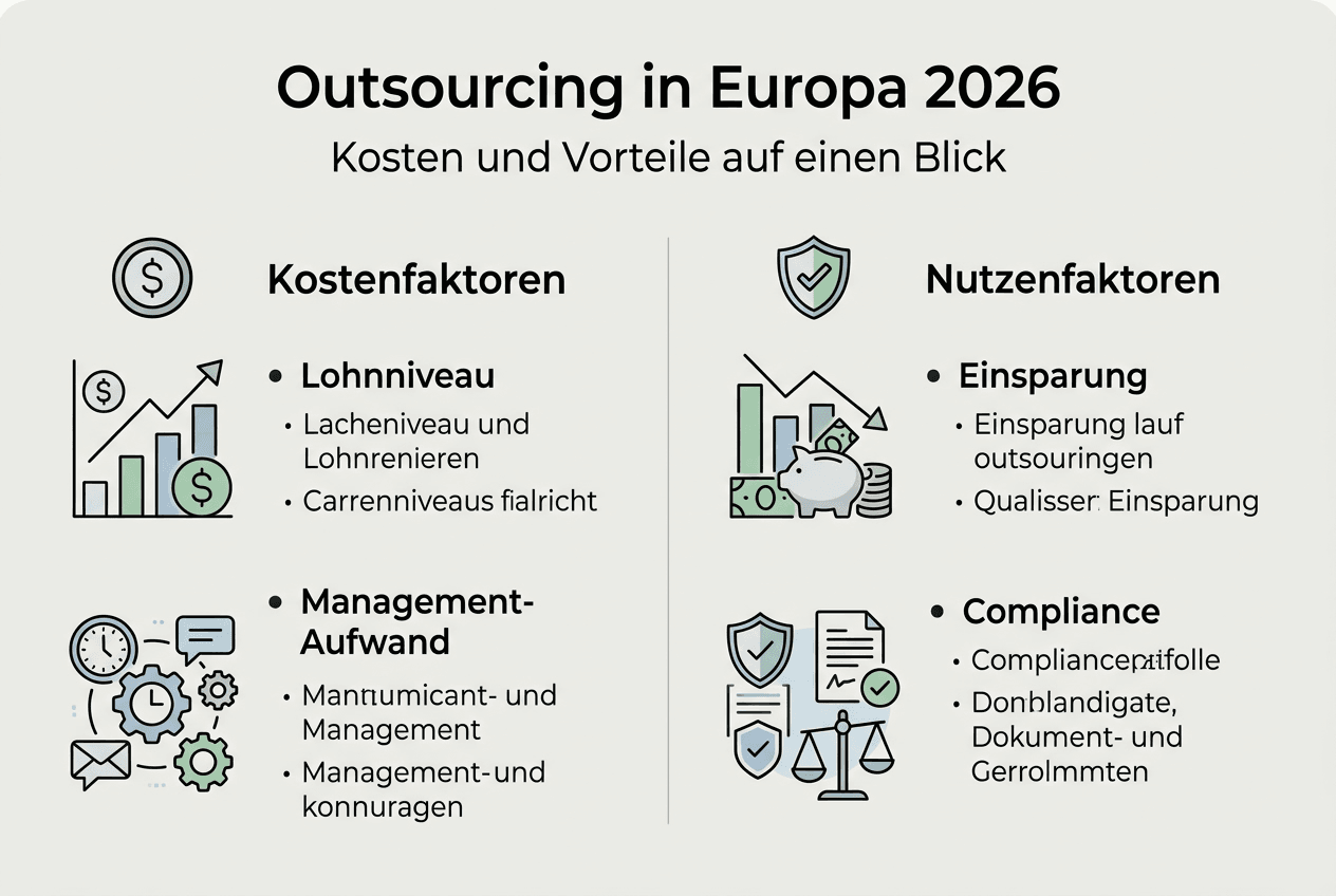 Infografik: Was kostet Outsourcing und welchen Mehrwert bringt es?