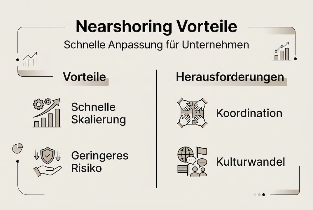 Nearshoring im Überblick: Chancen und mögliche Stolpersteine