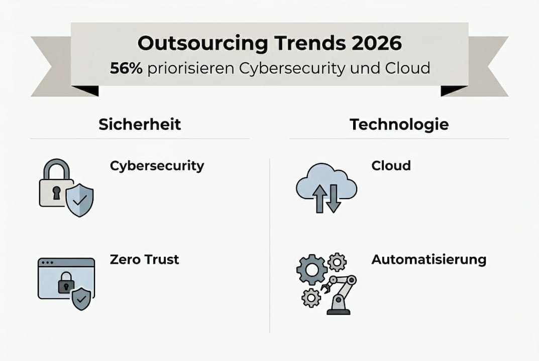 Überblick über die Outsourcing-Trends 2026 – die wichtigsten Entwicklungen im Fokus