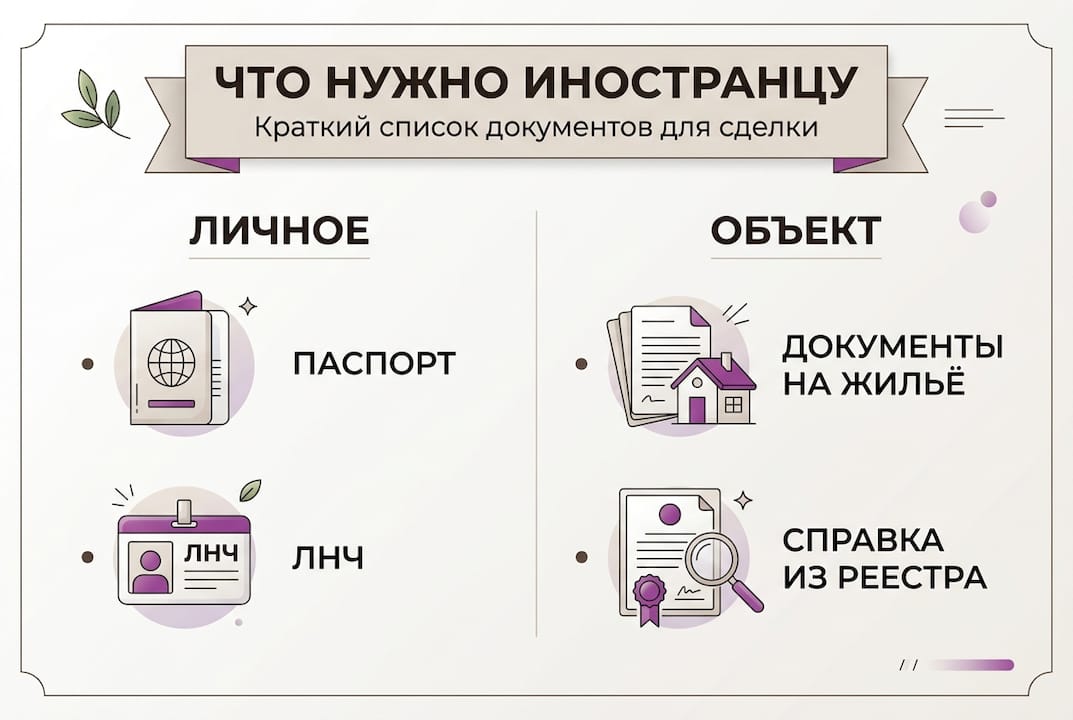 Инфографика: основные документы, необходимые для покупки недвижимости в Болгарии