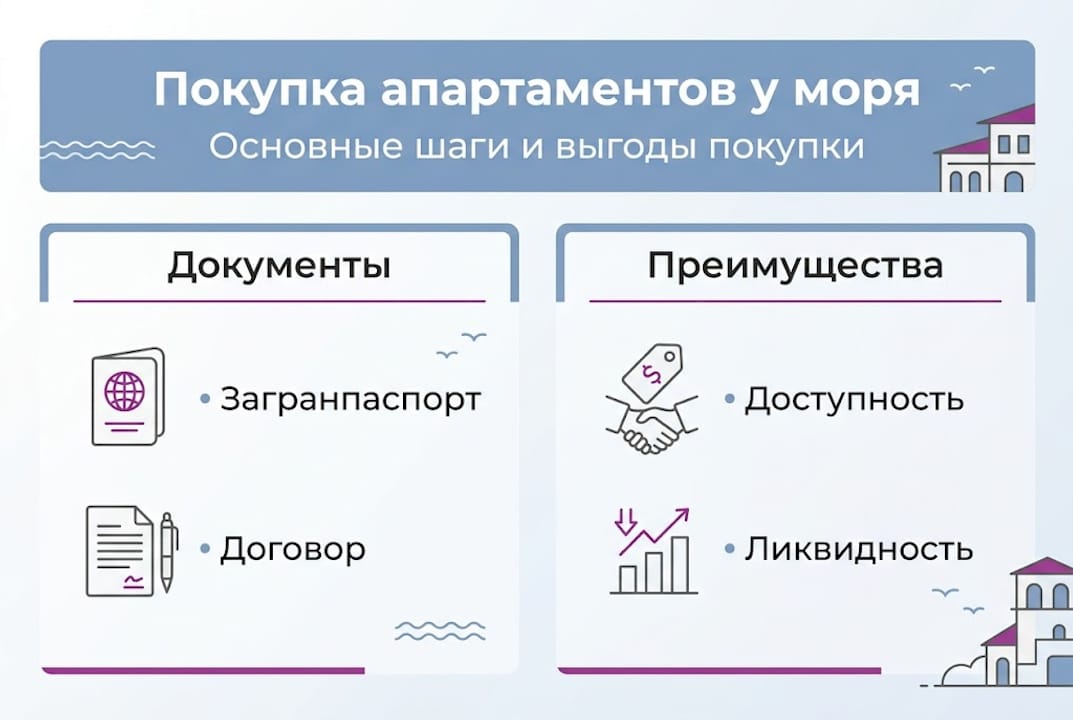 Инфографика: как купить апартаменты в Болгарии шаг за шагом