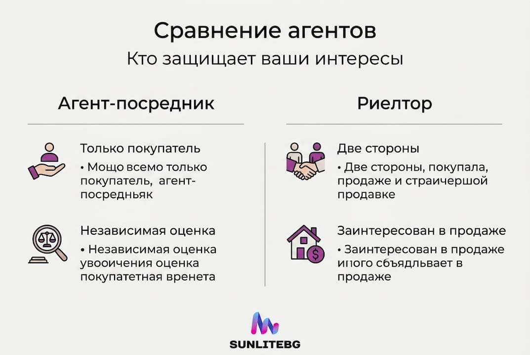 Инфографика: чем отличается агент по недвижимости от риэлтора