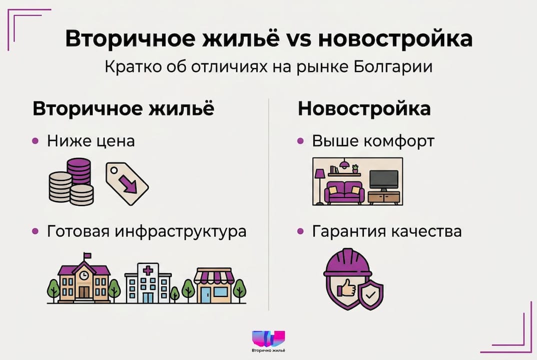 Инфографика: чем отличается покупка квартиры в новостройке от покупки на вторичном рынке