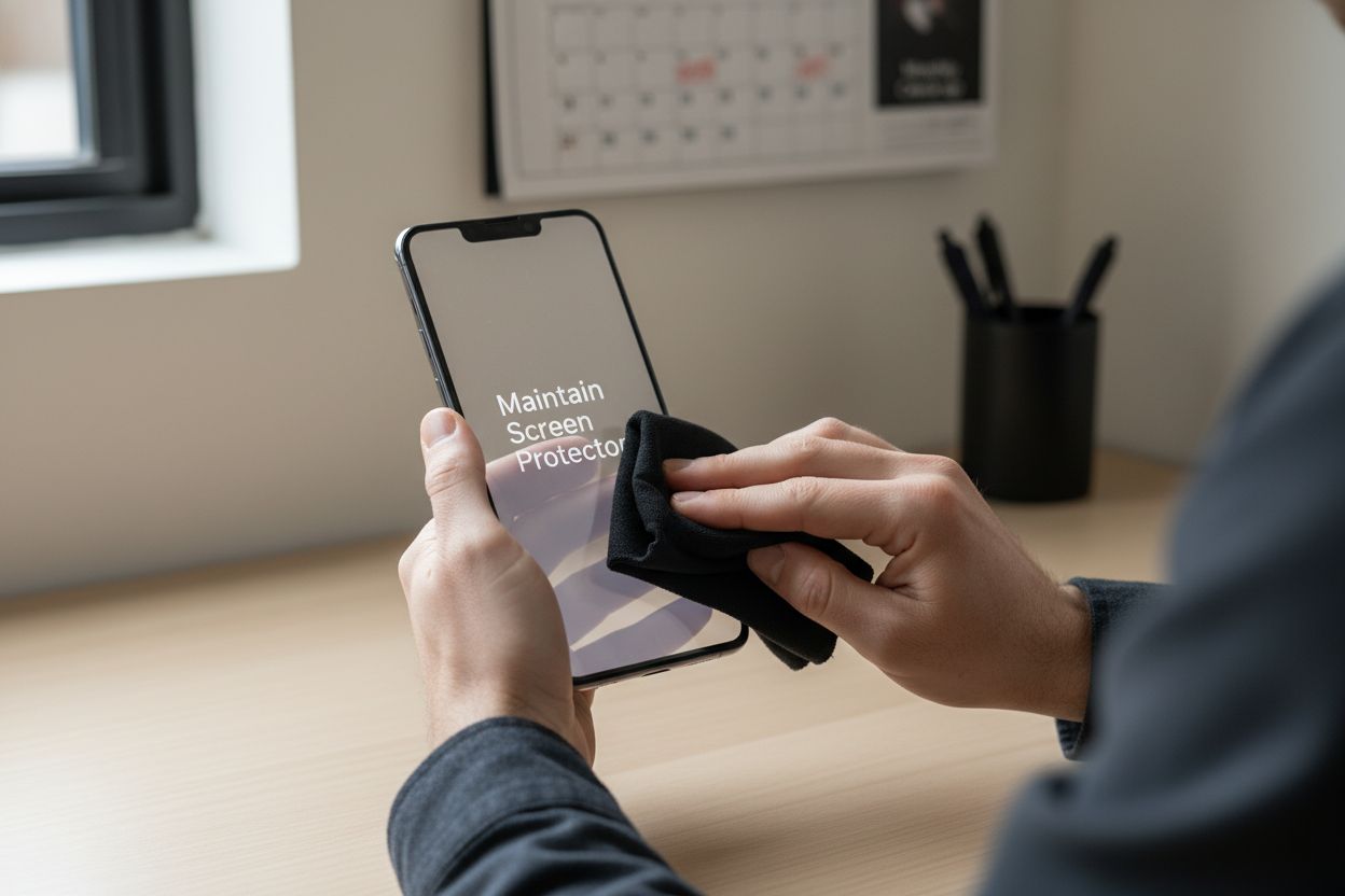 screen protector maintenance