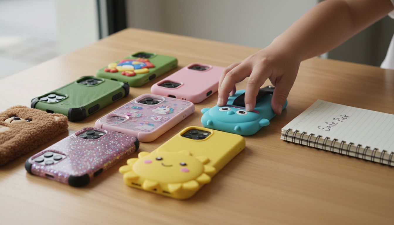 Selection of sturdy and fun kids phone cases