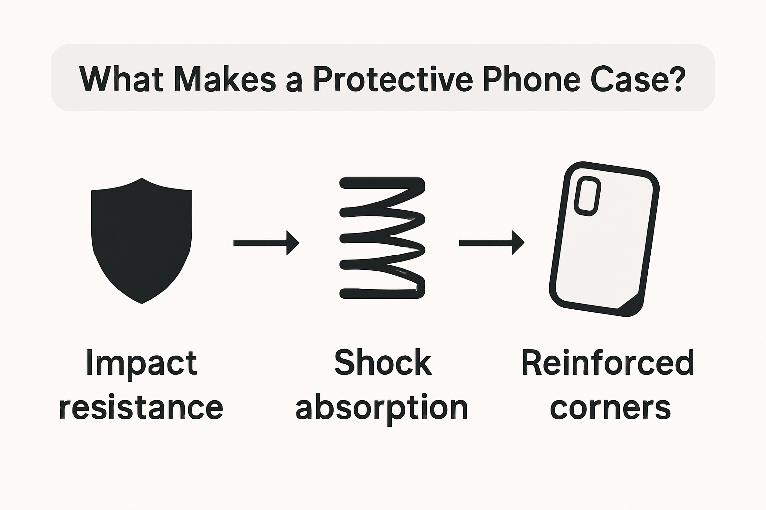 Infographic compares phone case protection features