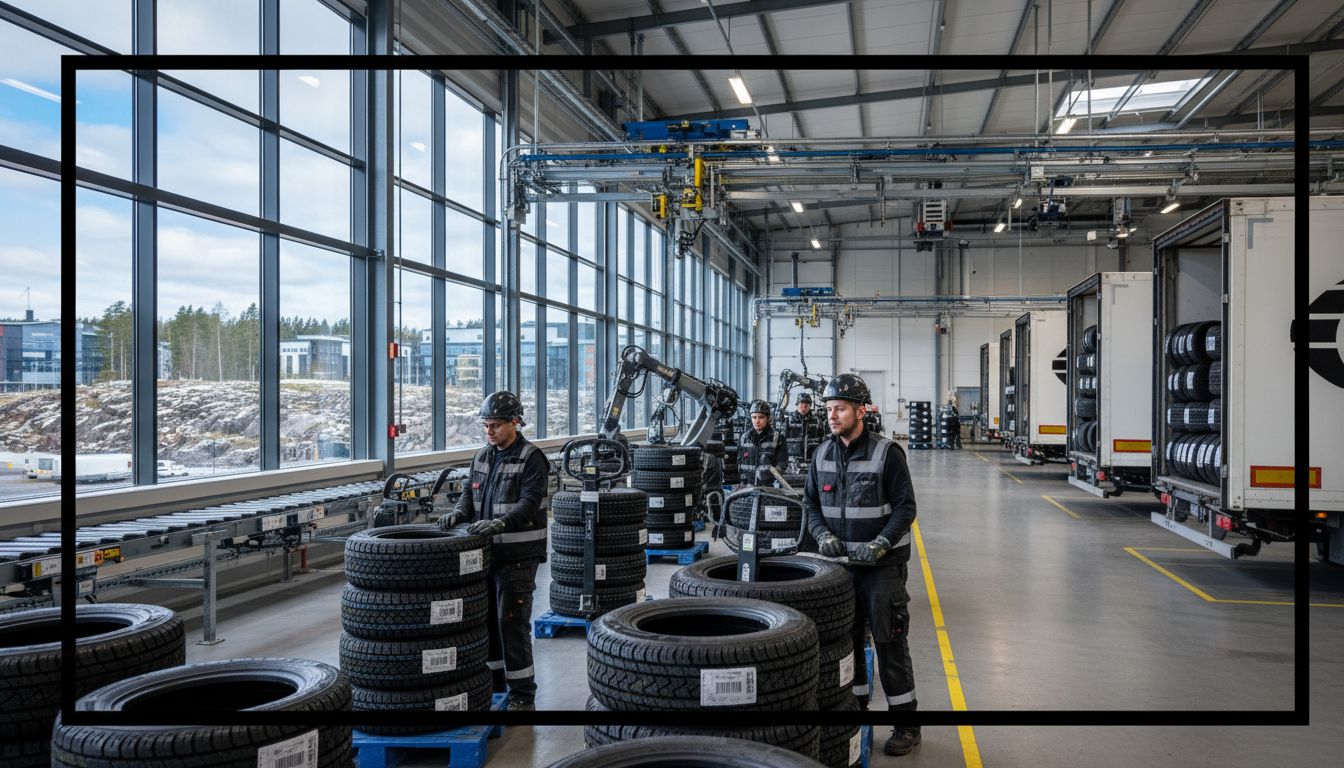 Renkaiden toimitusketju 