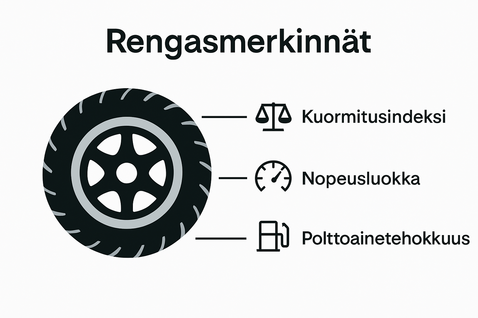 Renkaan merkintöjen selkeä opas – näin tulkitset rengastarran tiedot