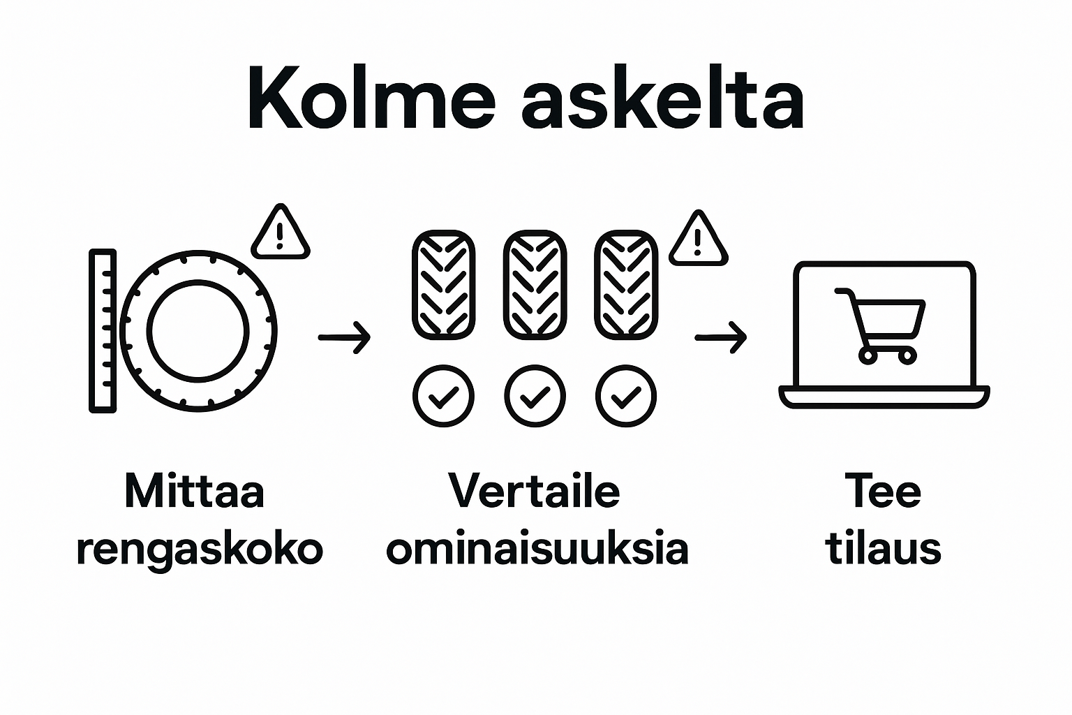 Kolme helppoa vaihetta renkaiden ostamiseen netistä – katso selkeä opas
