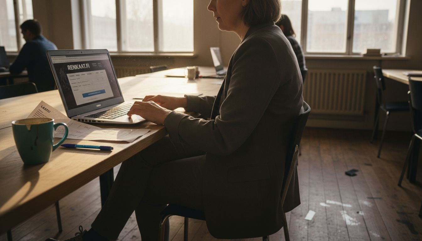 Yritysrenkaiden tilaaminen yhteiskäytössä olevalla työkonella