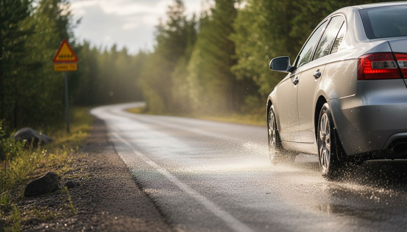 Kesärenkaat ohjaavat tehokkaasti vettä pois tien pinnalta, mikä parantaa pitoa ja vähentää vesiliirron riskiä.