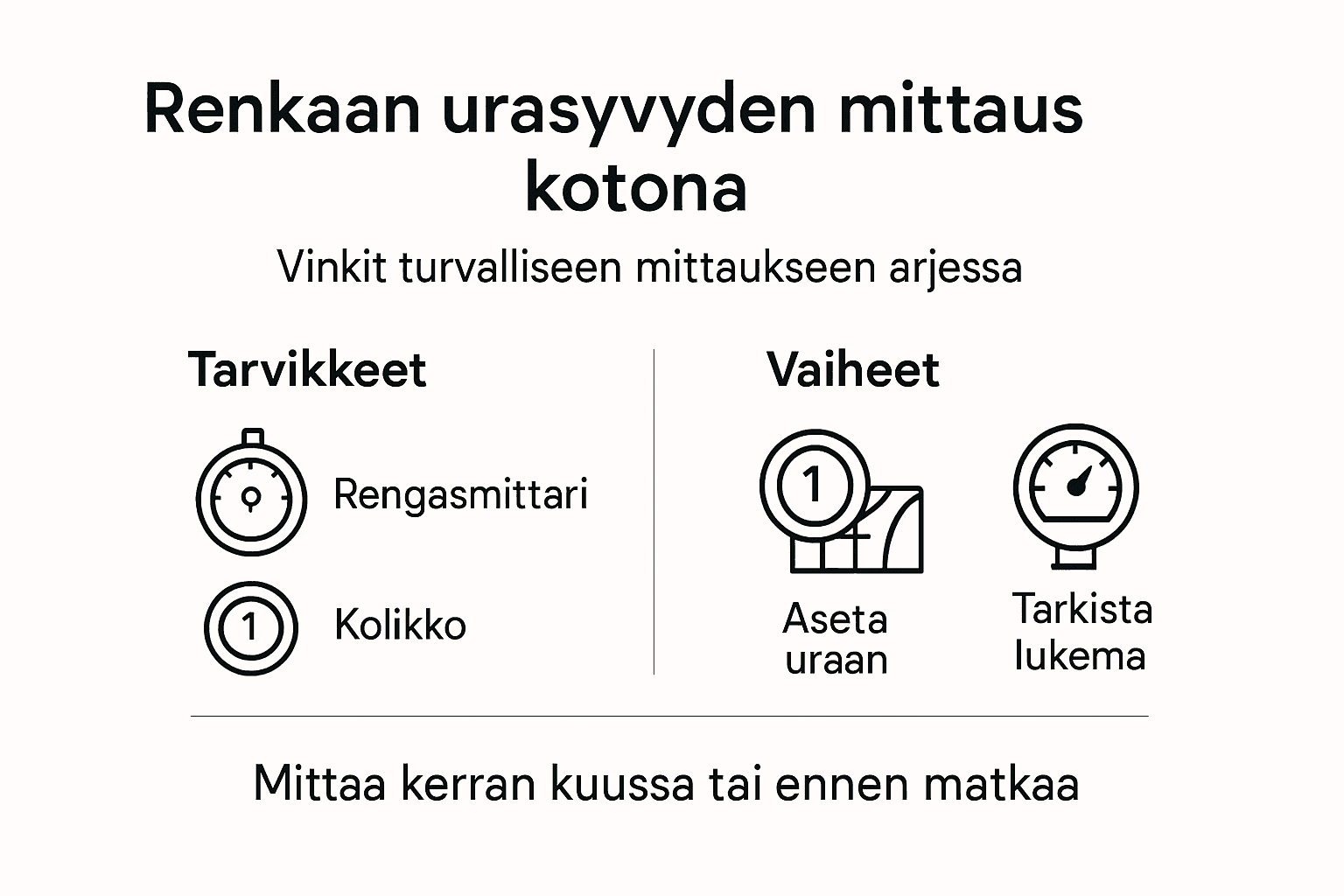 Havainnollinen kuvaopas: Näin tarkistat renkaiden urasyvyyden helposti kotona
