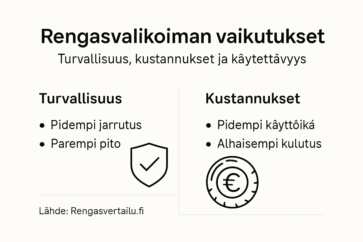 Infografiikka: Miten rengasvalikoima vaikuttaa yrityksen toimintaan