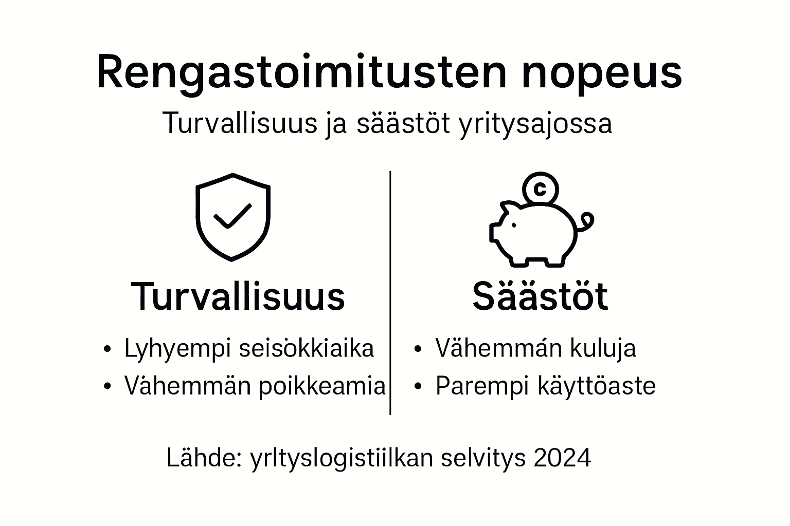Yritysajon sujuvuus – infografiikka nopeiden rengastoimitusten hyödyistä