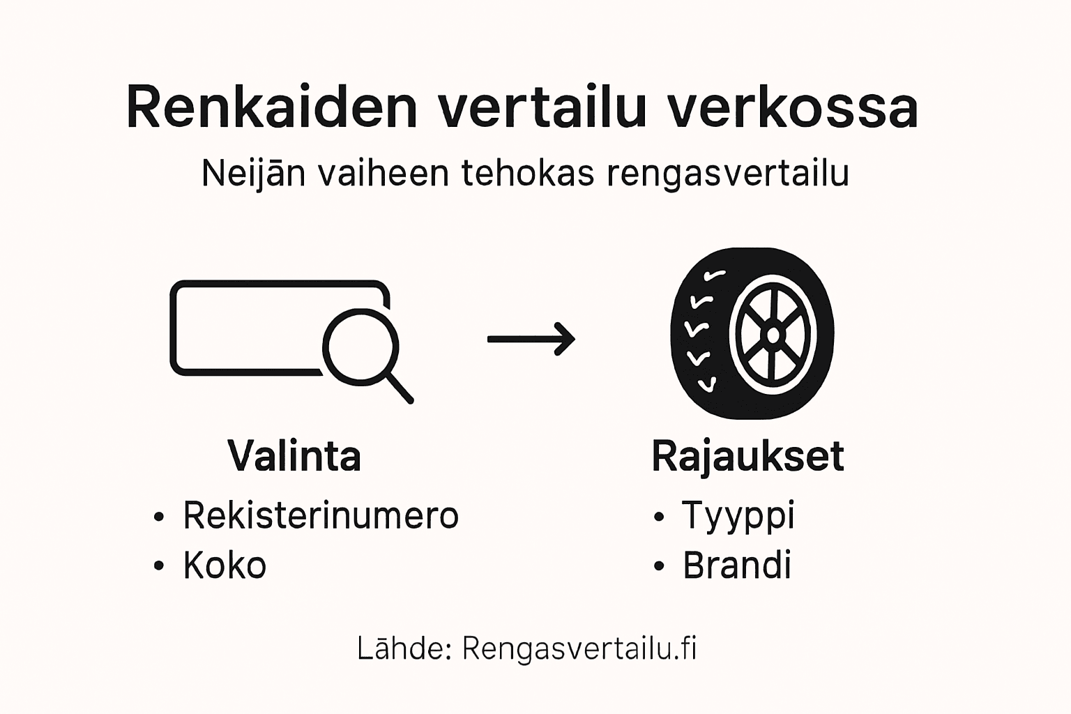 Havainnollistava kuva verkkorenkaiden vertailusta
