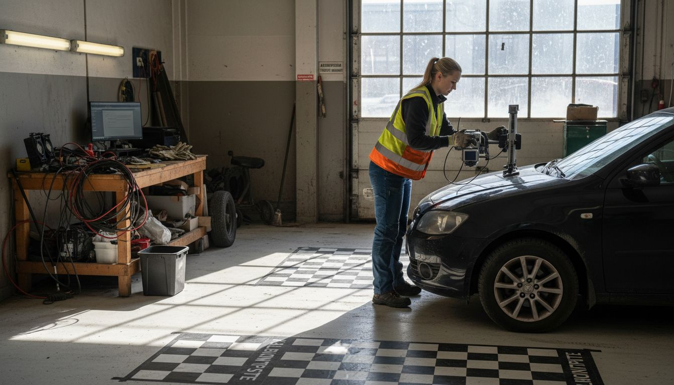 Tuulilasin lähellä tehtävä ADAS-järjestelmän kalibrointi