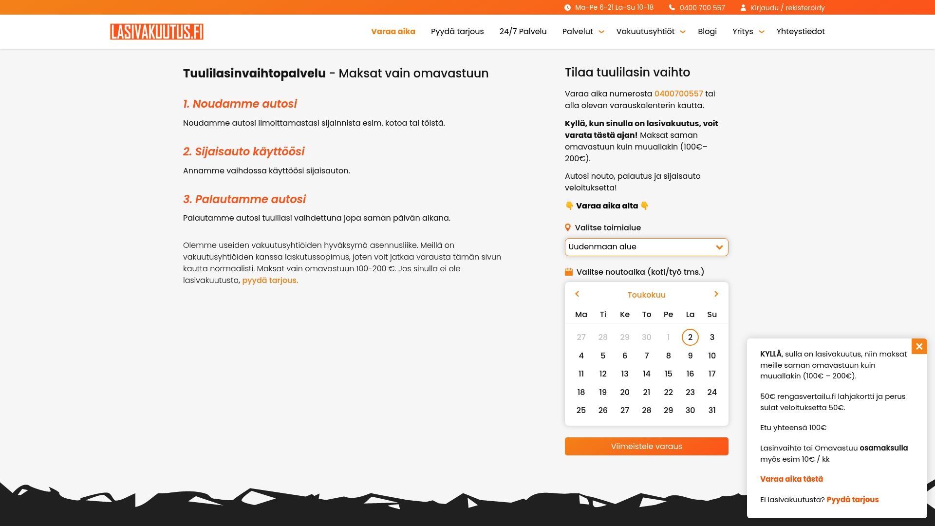 https://lasivakuutus.fi/#booking-form