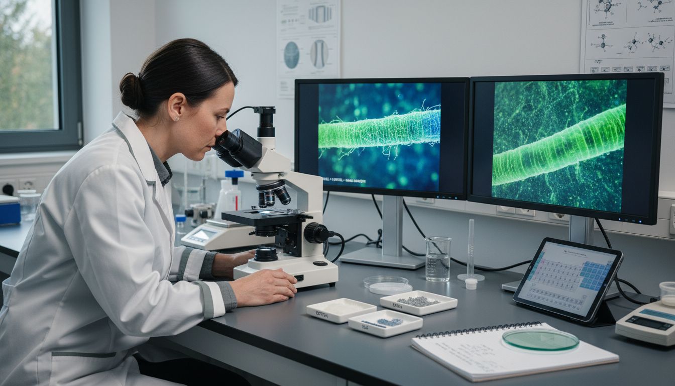 tencel fiber microscope