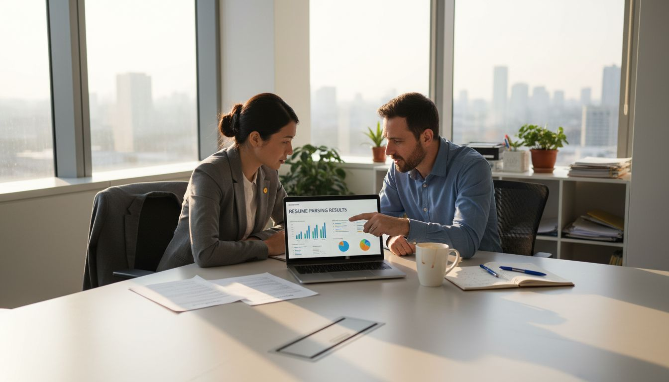 HR team reviews resume parsing results