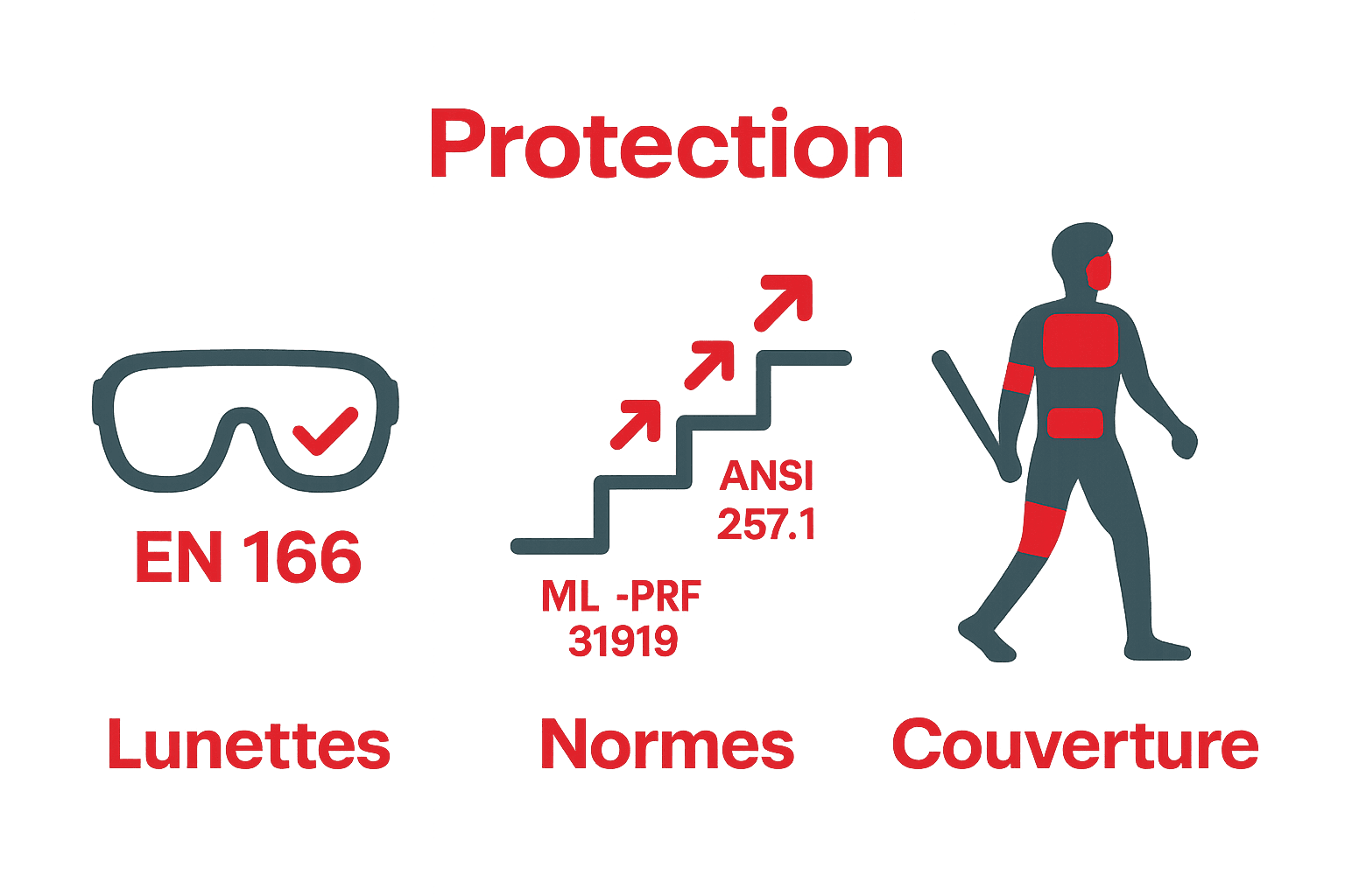 Infographie niveaux de protection balistique airsoft