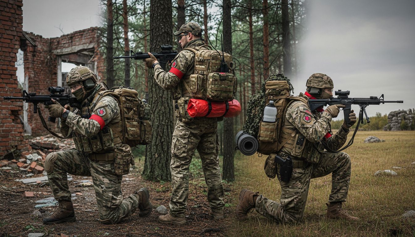 types sacs MOLLE airsoft