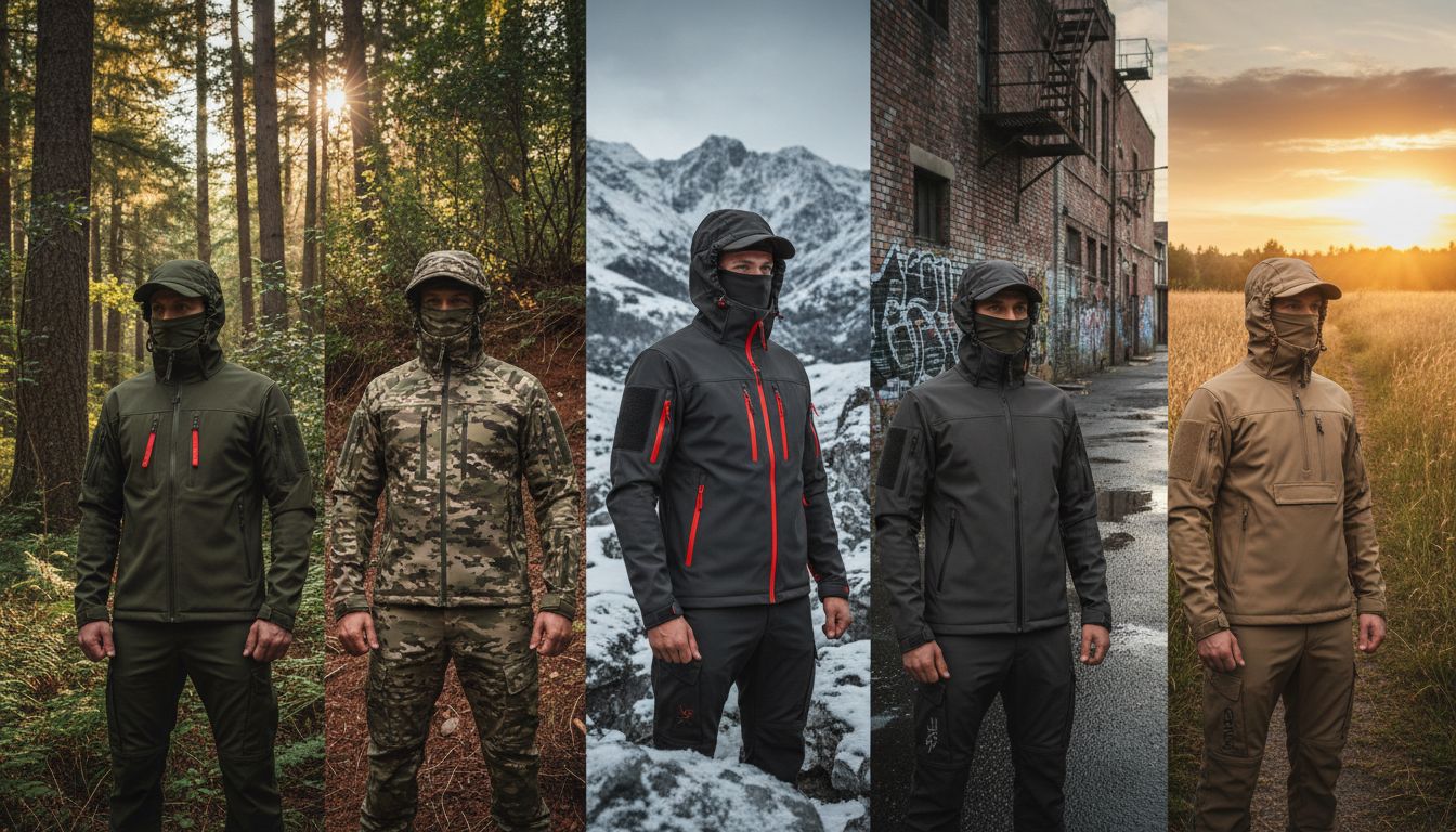 modèles vestes softshell airsoft